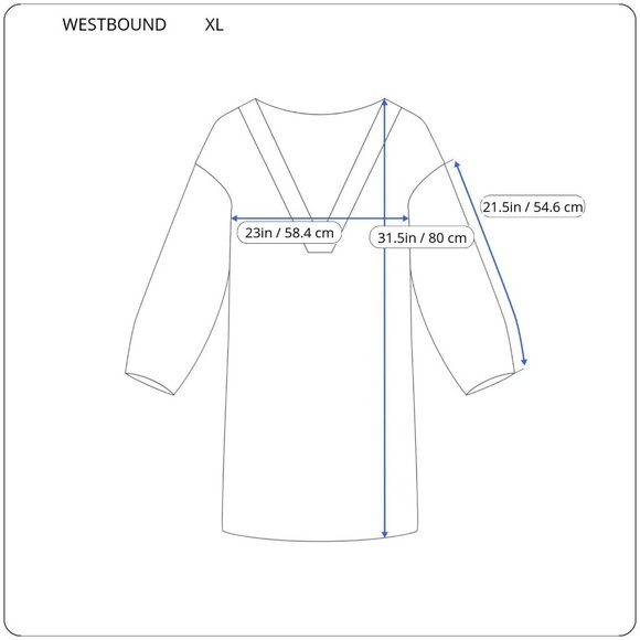 Westbound Womens Top Extra Large XL Tunic Blue Geometric Lightweight GEO149XE - Picture 4 of 8